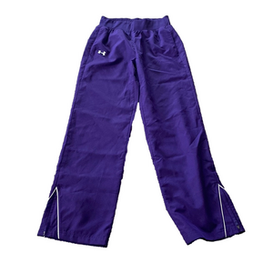 Under Armour Purple Track Pants Loose Fit Athletic Windbreaker Joggers SIZE XS
